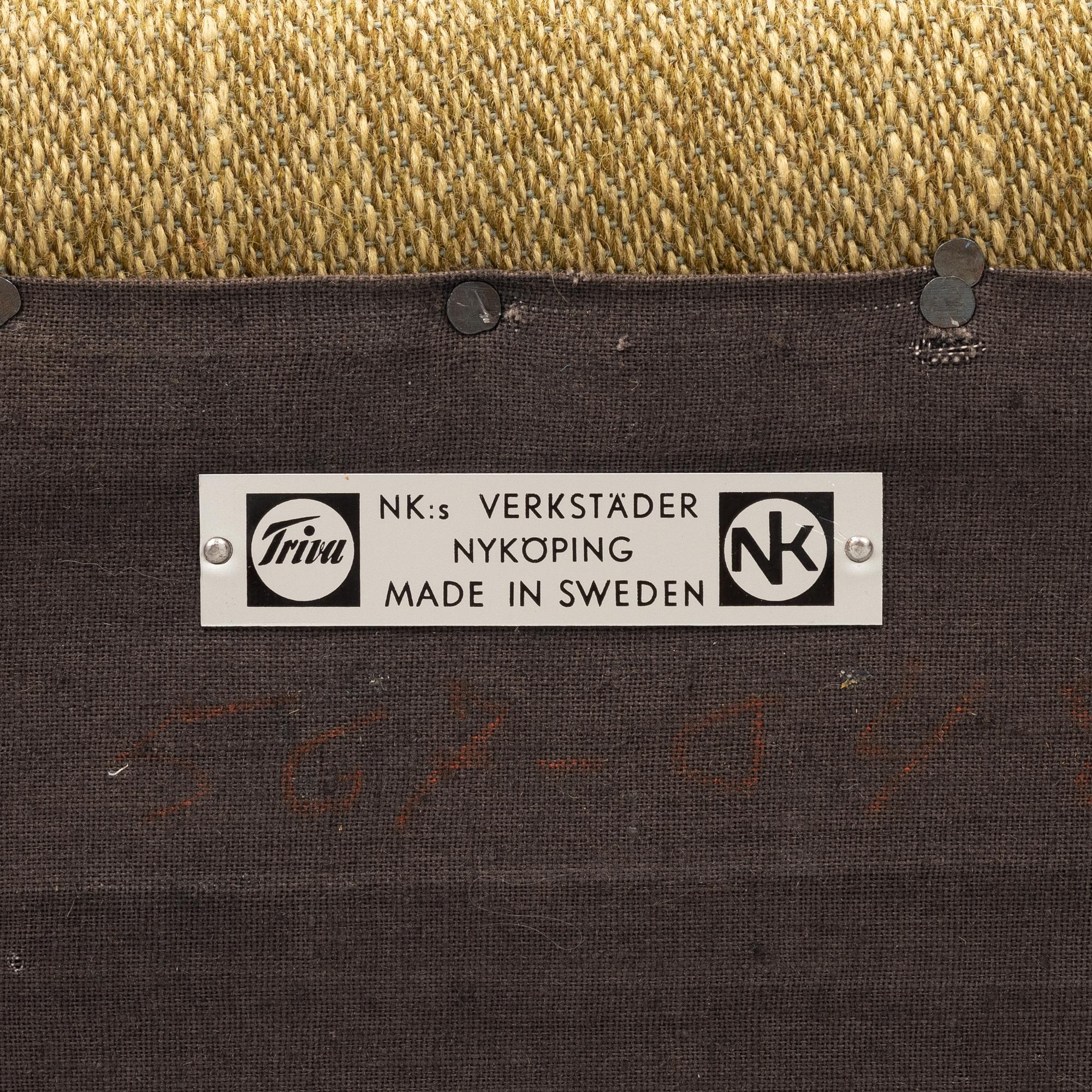 Kerstin Hörlin-Holmquist, soffa, "Paradiset", Nordiska Kompaniet, 1950/60-tal.