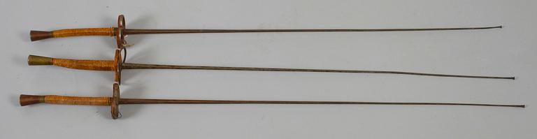 FLORETTER, 3 st, 1800-/1900-tal.