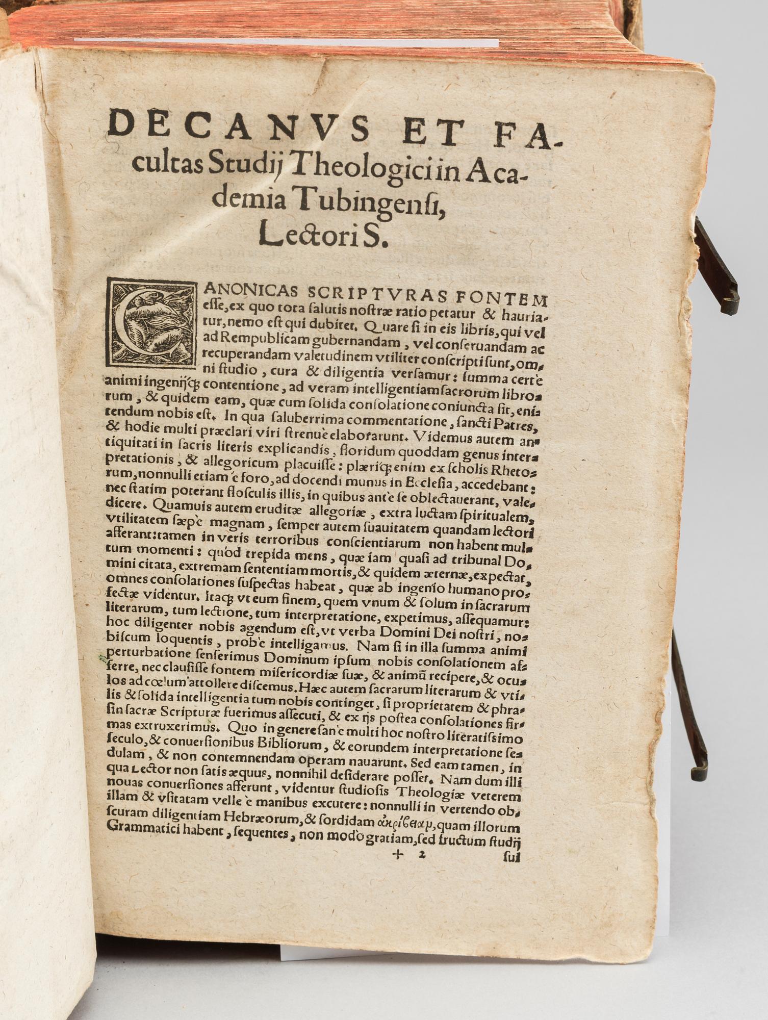 LUCAS OFINDER d., "Quinque Libri Moyfis IVXTA VETE REM SEV VVLGA..." Tyringen anno 1585.