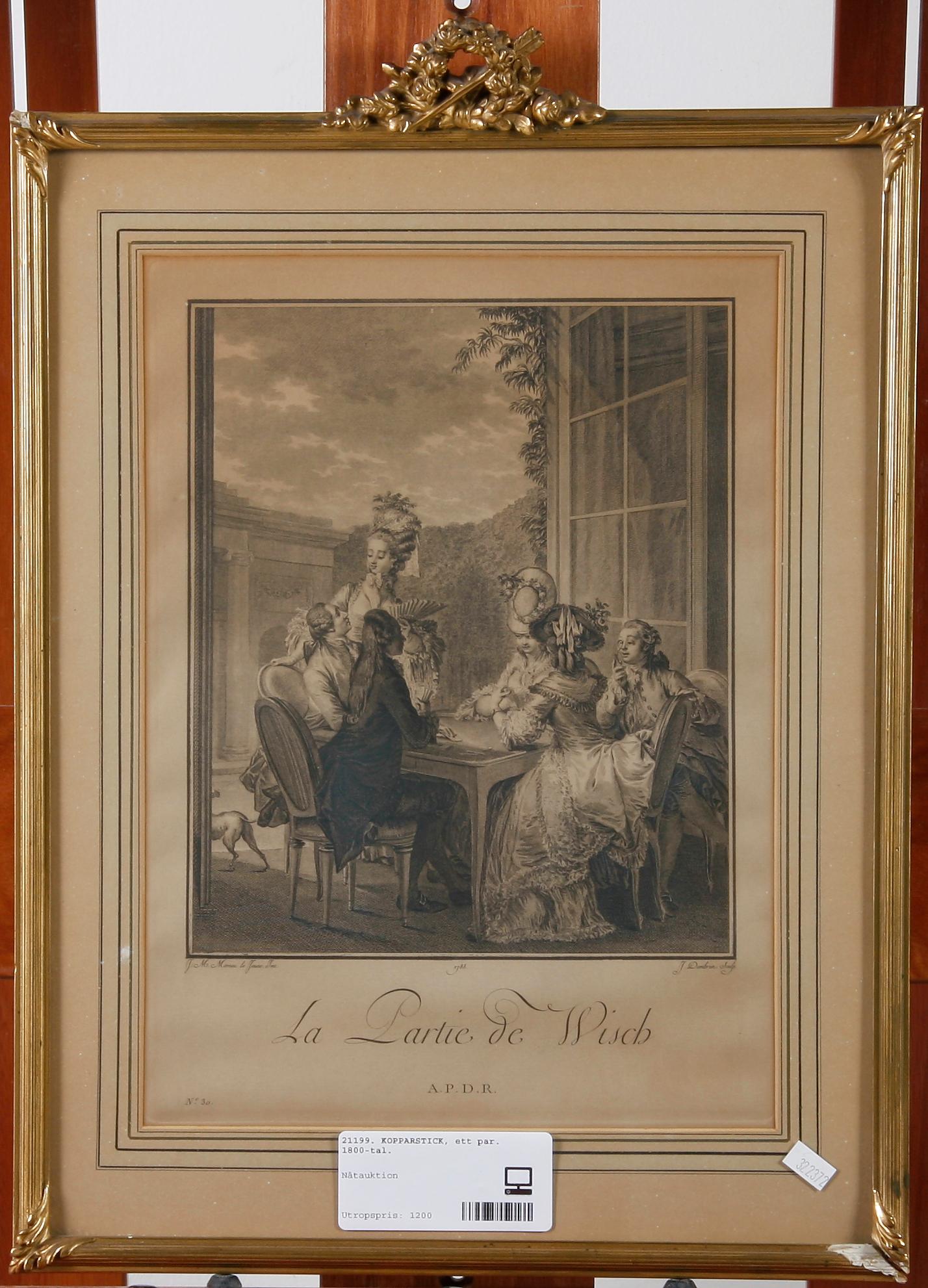 KOPPARSTICK, ett par. 1800-tal.