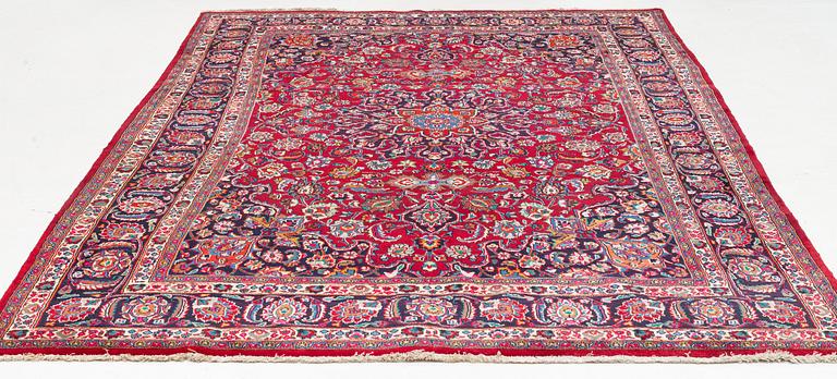 Carpet, Meshed, approximately 370 x 238 cm.