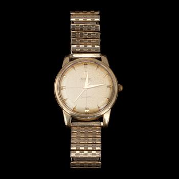 ARMBANDSUR, guld och stål, Omega, Automatic chronometer, Seamaster, 1960-tal.