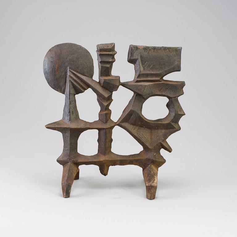 OLLE HERMANSSON, sculpture, iron, signed Husqvarna.
