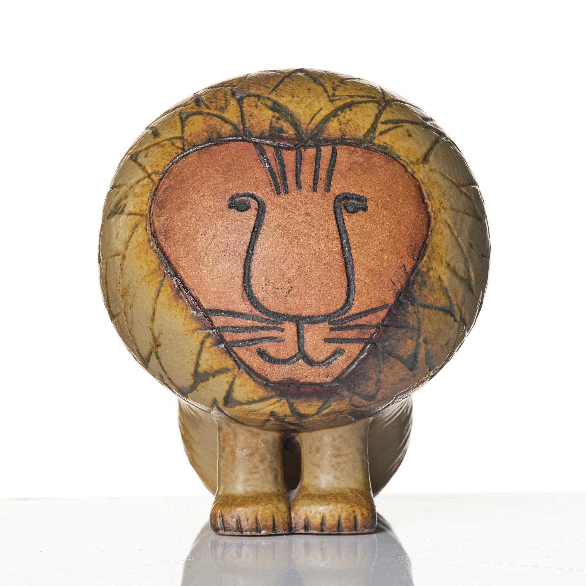 Lisa Larson, figurin "Lejon Midi", Gustavsberg.