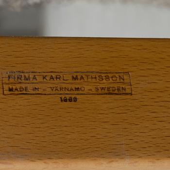 VILSTOL. Liggstol "Pernilla 3" design Bruno Mathsson. Firma Karl Mathsson, 1969.
