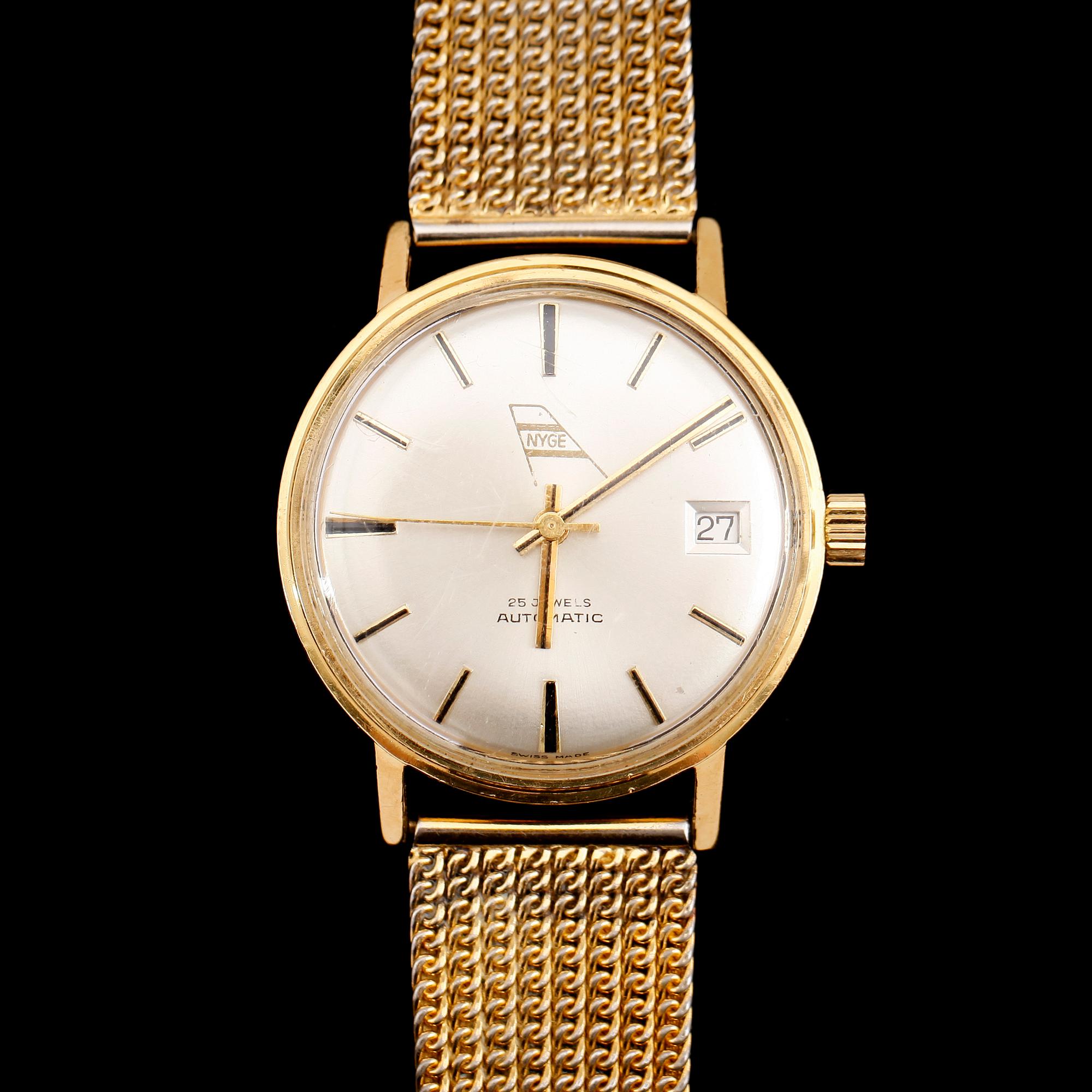 ARMBANDSUR, 18 k guld, Nyge.