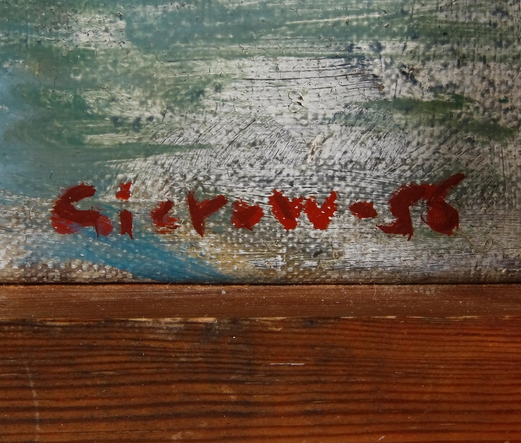 GIEROW, GÖSTA, olja på duk, sign o dat -55.