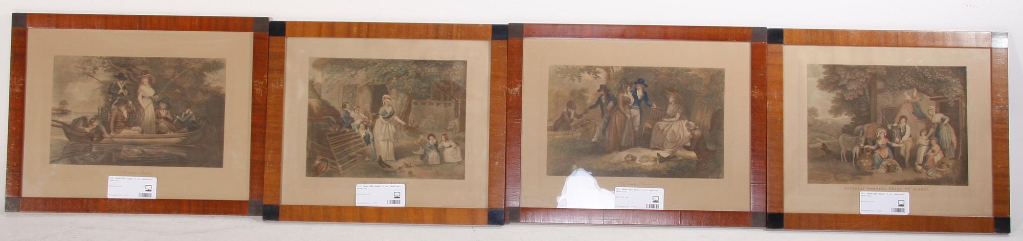 GRAFISKA BLAD, 4 st. England 1800-tal.