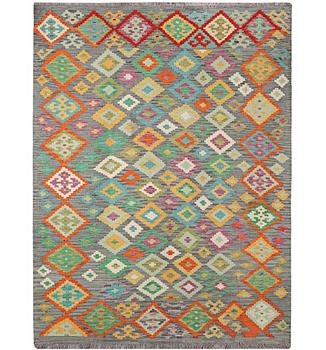 A Kilim rug, c. 201 x 152 cm.