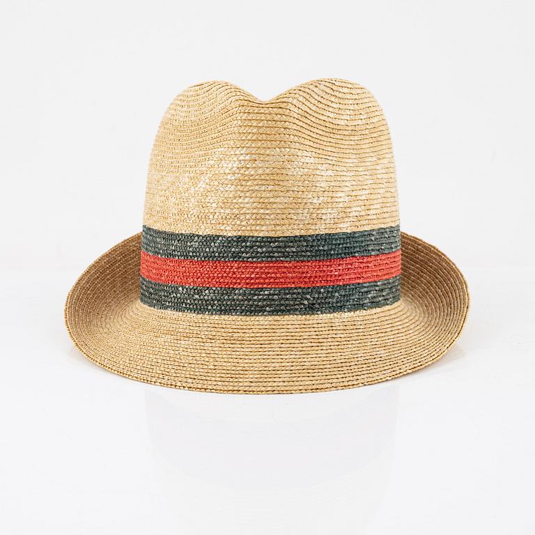 Gucci, a straw hat, size M.