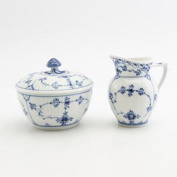 Service, approx. 29 pcs "Blue Fluted" Royal Copenhagen Denmark porcelain.