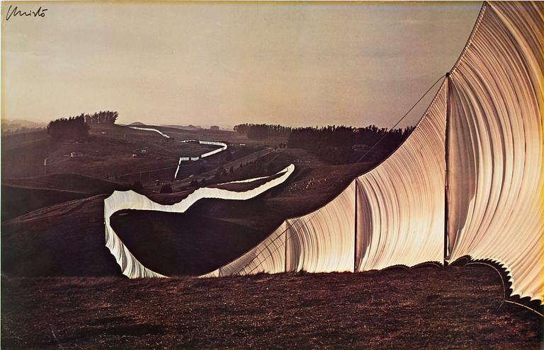 CHRISTO AND JEANNE-CLAUDE, affisch, sign.