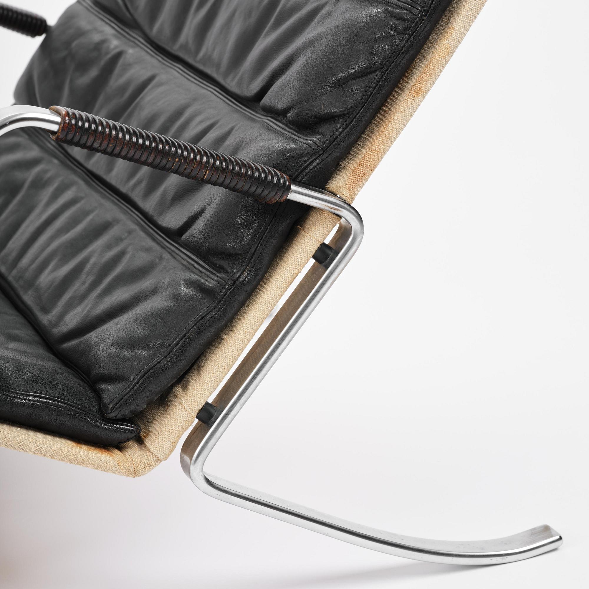 Preben Fabricius & Jørgen Kastholm, fåtölj, "Grasshopper", modell "FK-87", Alfred Kill, Danmark, 1960-70-tal.