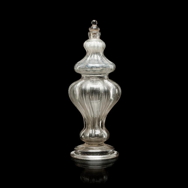 A Swedish Rococo oil canister, 18th Century.