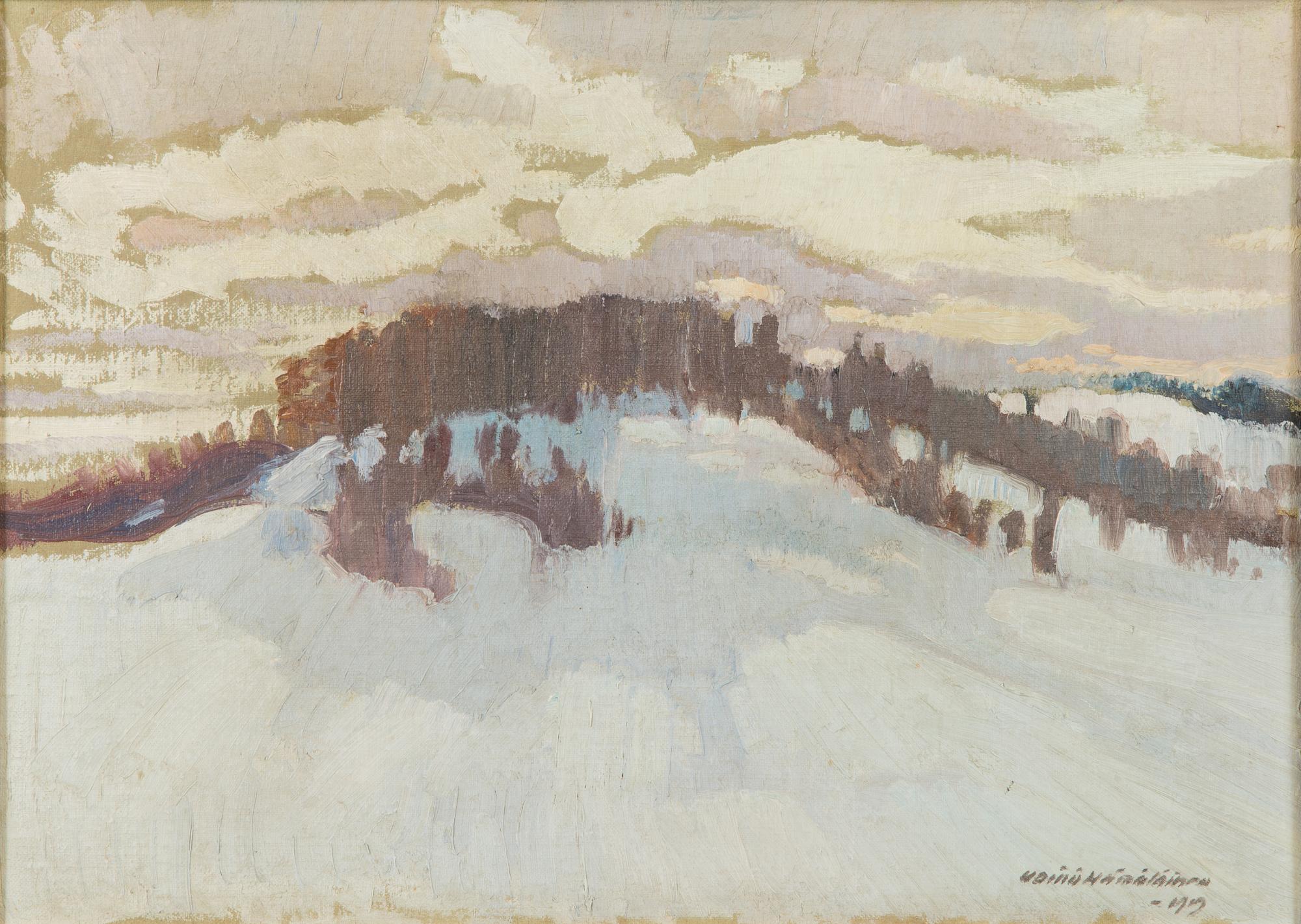 Väinö Hämäläinen, olja på duk, signerad och otydligt daterad.