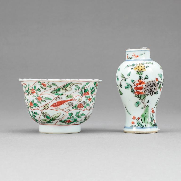 PARTI KINAPORSLIN, 3 delar, Kina 1700-tal.