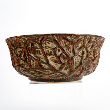 Axel Salto, a stoneware bowl Royal Copenhagen model nr 20729 1979-83.