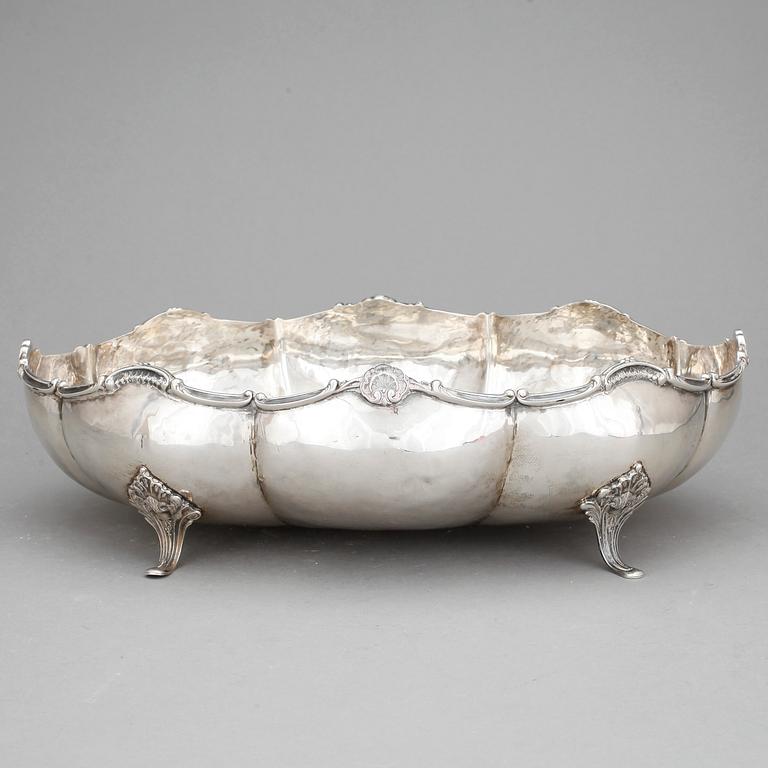 FRUKTSKÅL, sterlingsilver, rokokostil, Peru, 1900-tal. Vikt ca 700 gram.