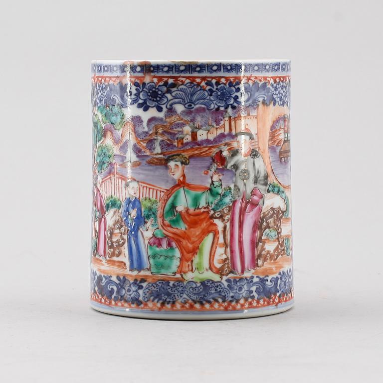 MUGG, porslin, Kina, Qianlong 1736-1795.