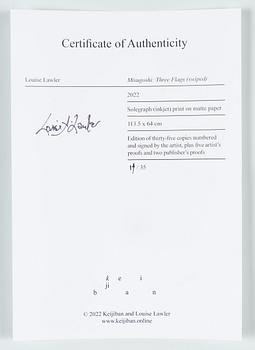 Louise Lawler, Misugoshi: "Three Flags (swiped)".