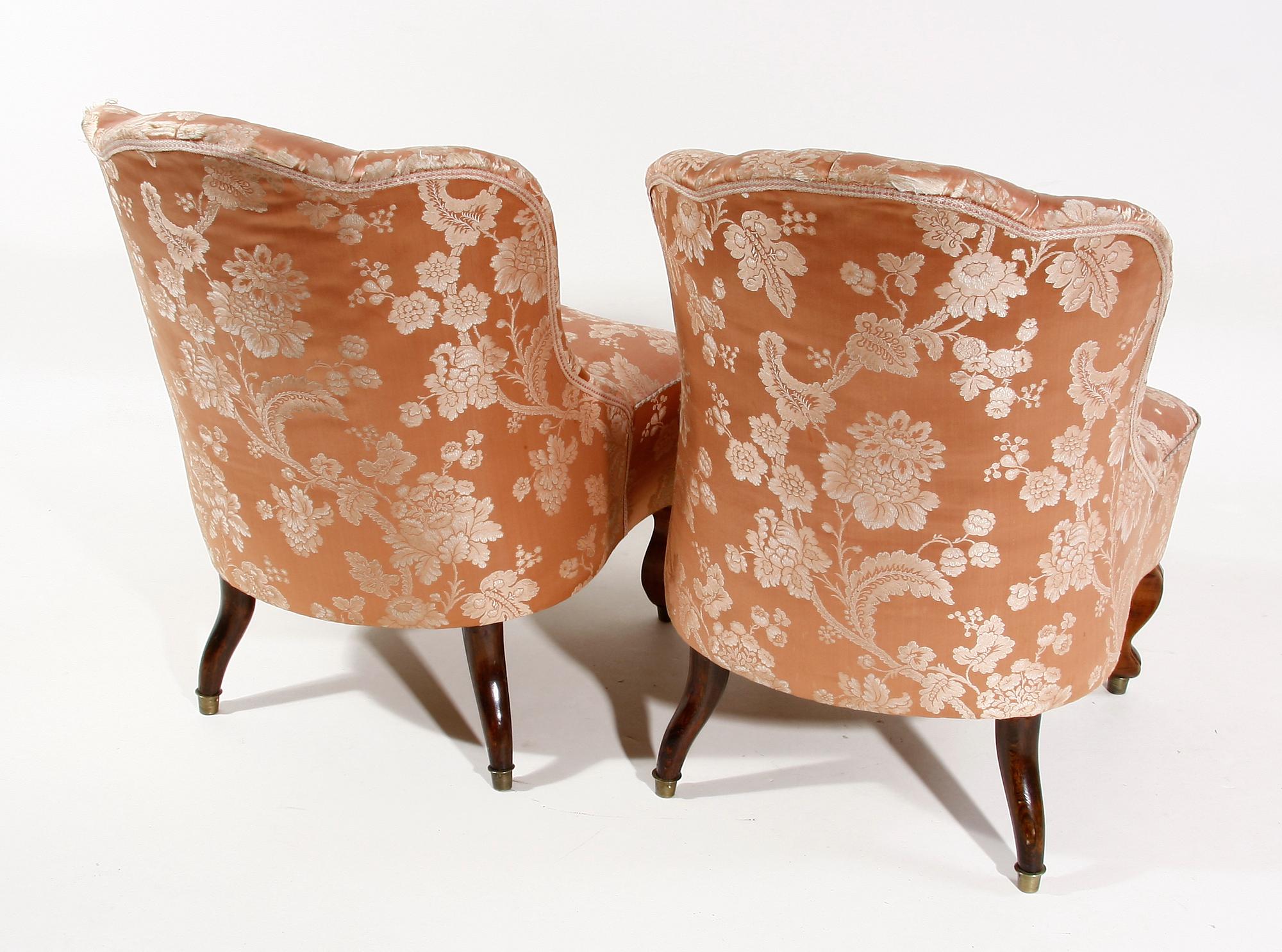 SOFFGRUPP, 3 delar, nyrokoko, sent 1800-tal.