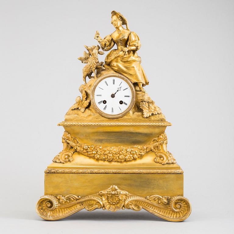 A french pendulum clock, second half of the 19th century.