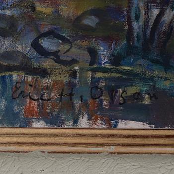 ERIC H OLSON, olja på pannå, signerad.