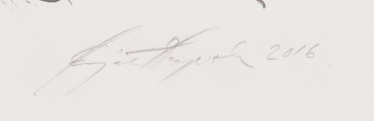 Marjatta Tapiola, lithograph, signed and dated 2016, numbered 2/2 p.p.