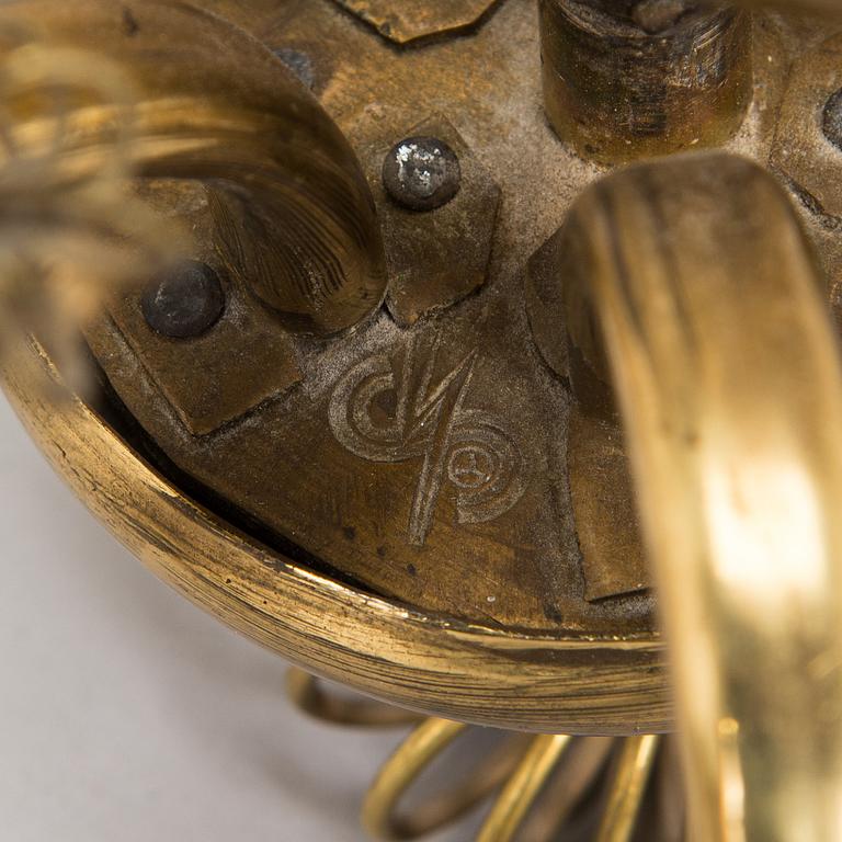 Taklampa,  tillverkare V. Soini Oy, 1900-talets mitt.