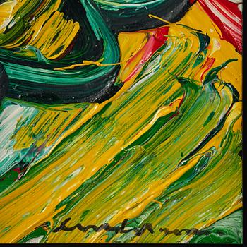 Bengt Lindström, "Figur mot gult".