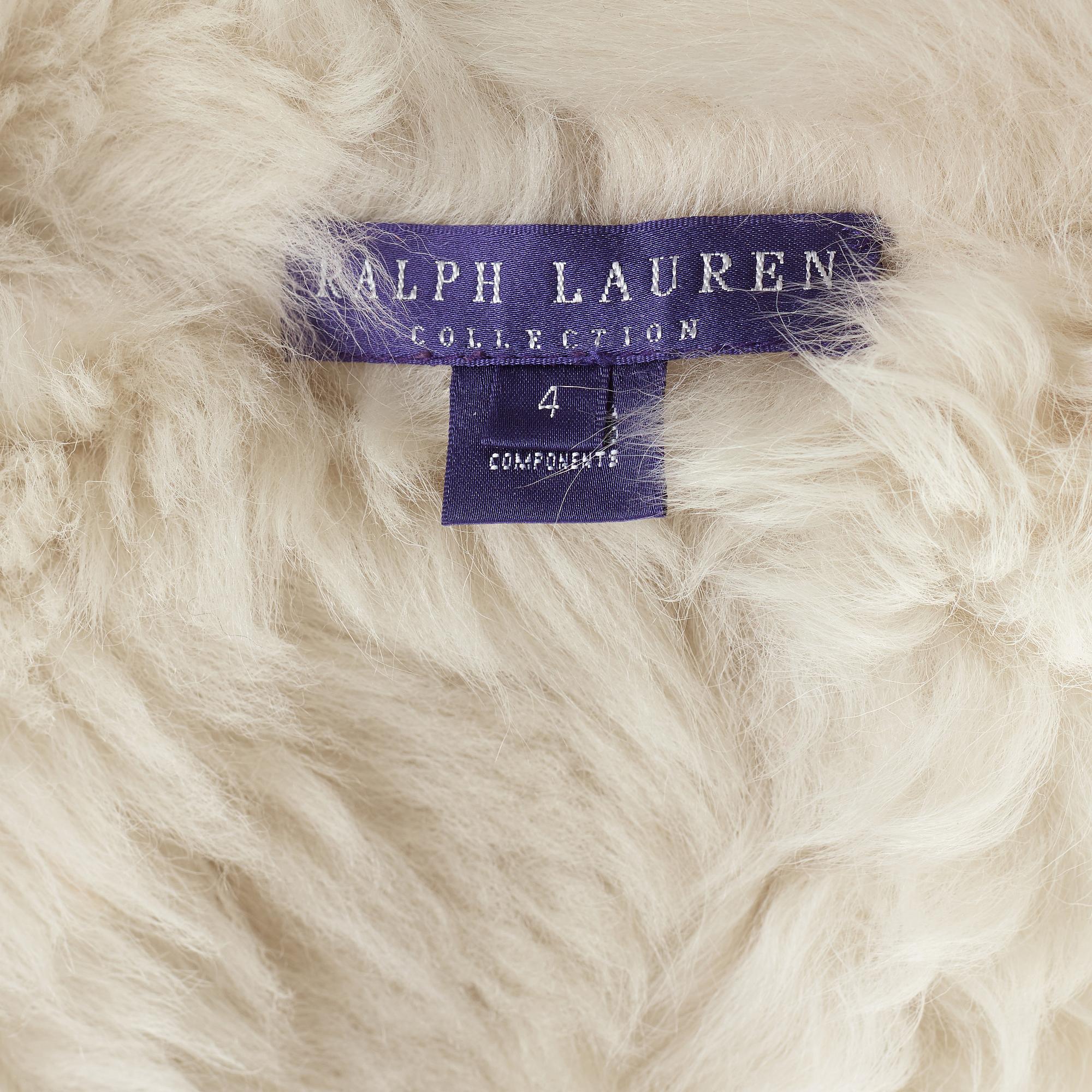 A lambskin-leather vest by Ralph Lauren.