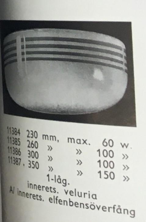 Harald Notini, taklampa, modell "11386", Arvid Böhlmarks Lampfabrik, 1930-tal.