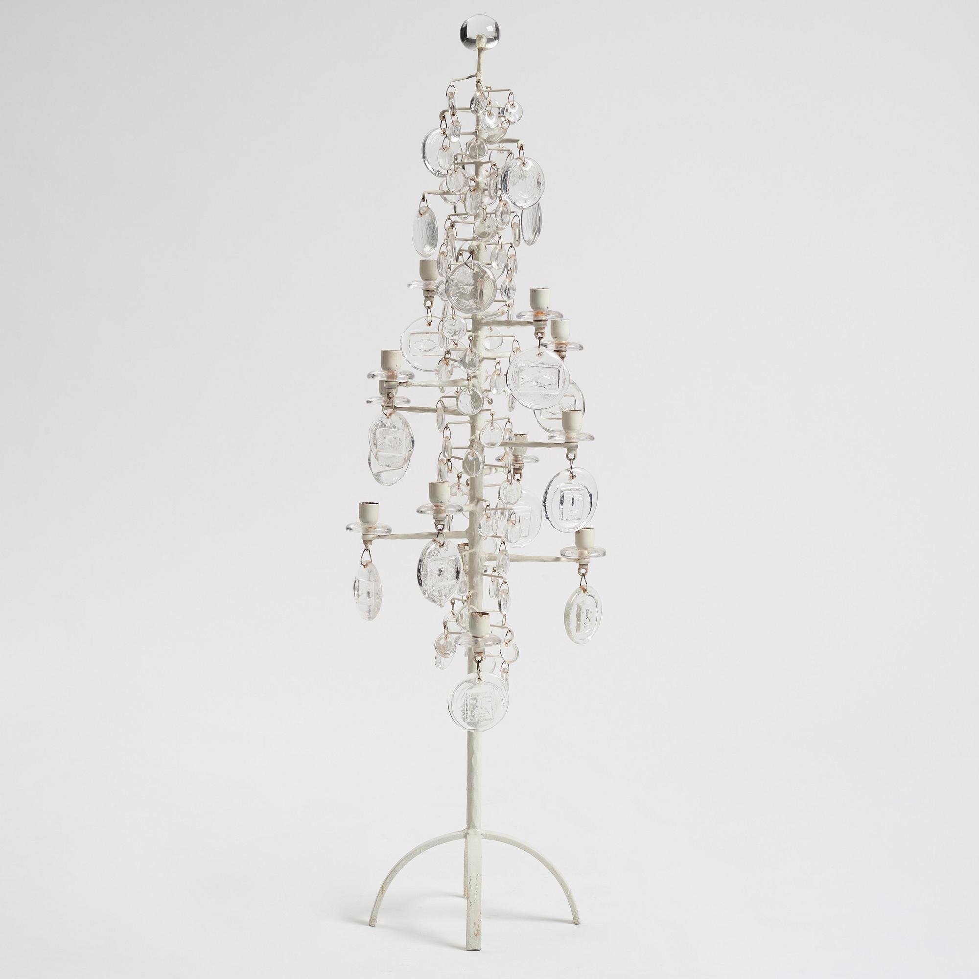 Erik Höglund, a floor candelabrum, Boda Smide, Sweden 1960-70s.
