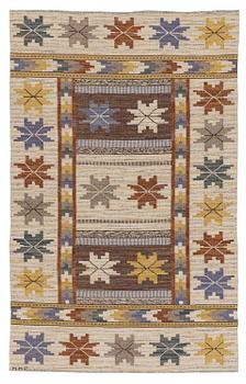 387. Märta Måås-Fjetterström, a carpet, 'Höstmattan', flat weave, c. 243 x 153 cm, signed MMF.