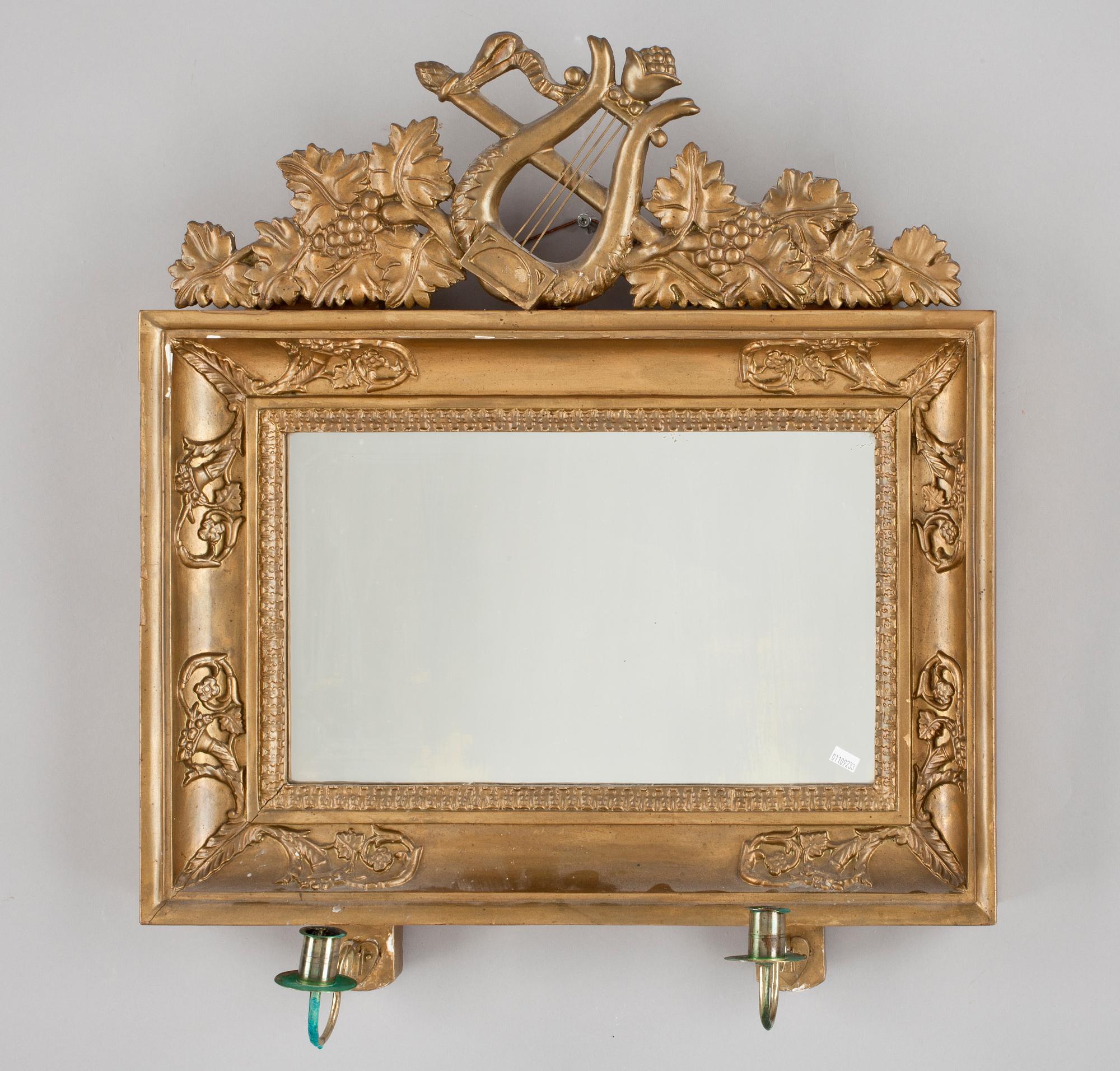 SPEGELLAMPETT, senempire, 1800-talets första hälft/mitt.