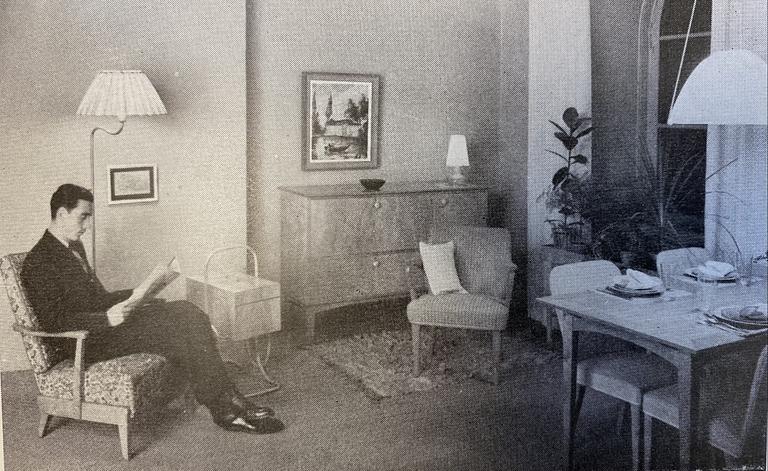 Bertil Brisborg, taklampa, modell "31234", Nordiska Kompaniet 1940-50-tal.