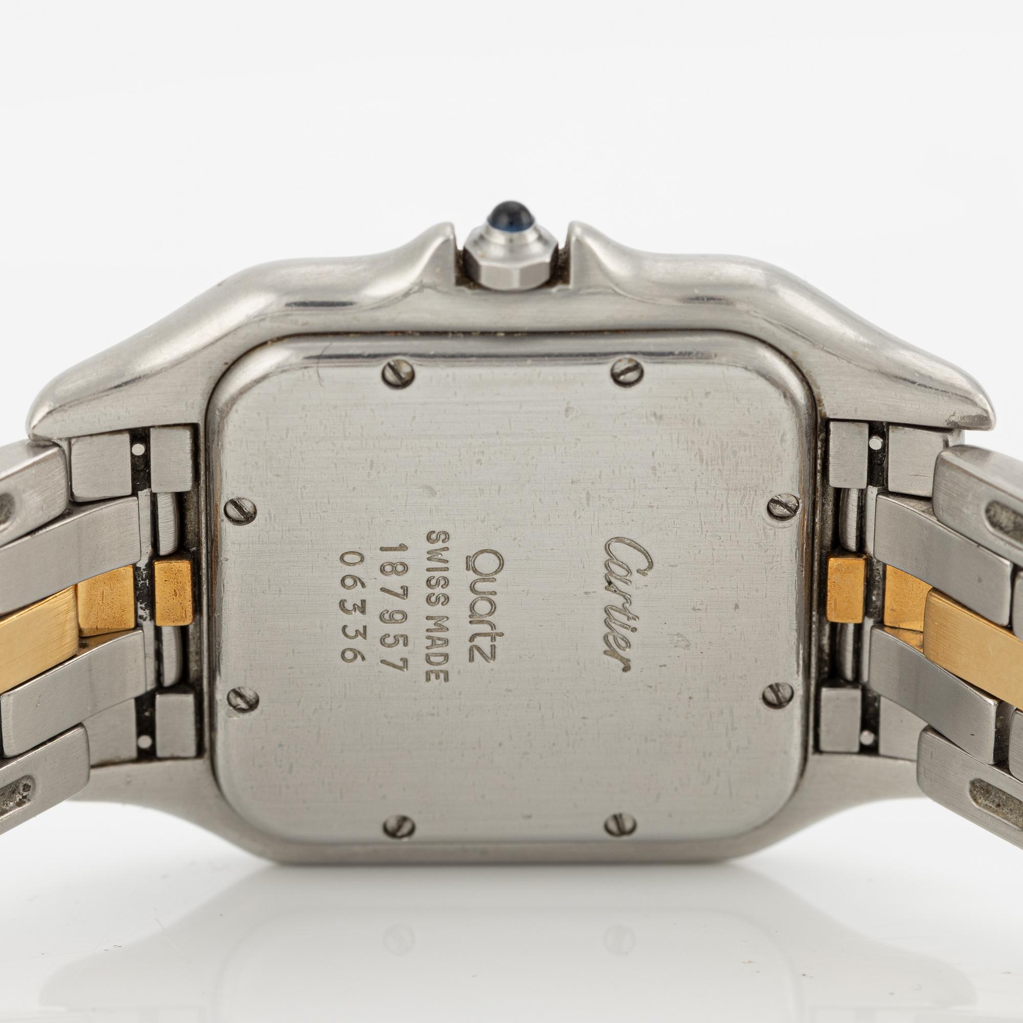 Cartier, Panthère, wristwatch, 29.5 x 29.5 (39.5) mm.
