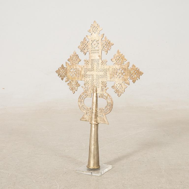 Processional cross, Coptic, Ethiopia, first half of the 20th century.