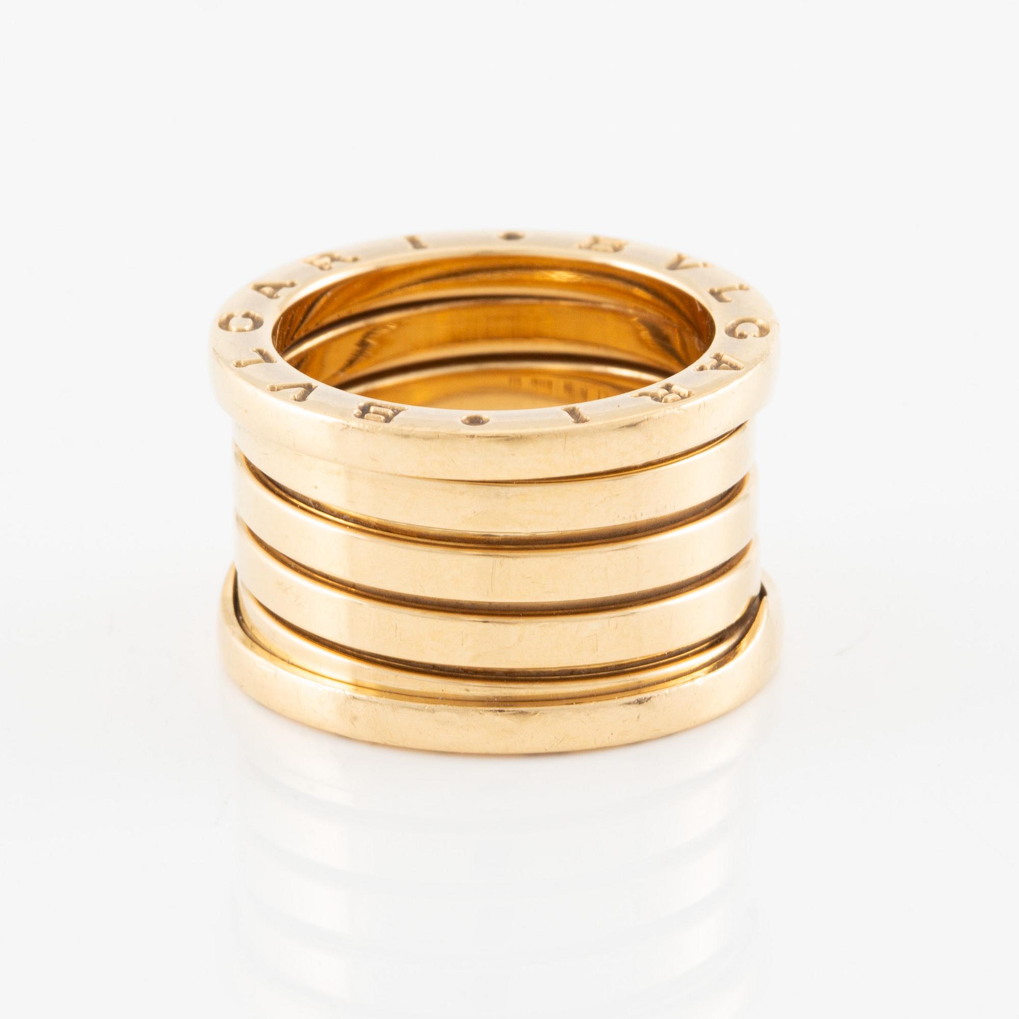 Bulgari ring "B.zero1" 18K gold.