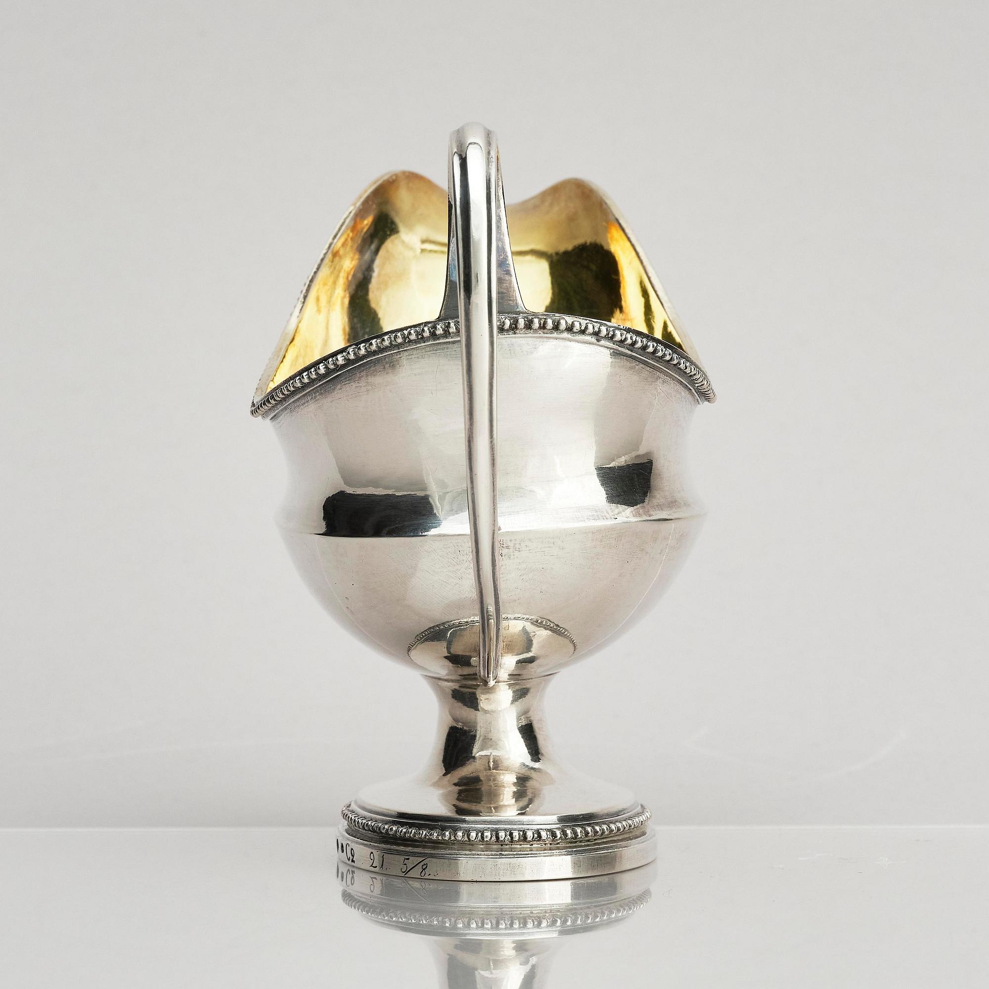 Petter Eneroth, såssnipa, silver, Stockholm 1785. Gustaviansk.