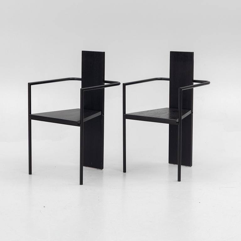 Jonas Bohlin, a pair of "Concrete" armchairs, Källemo, Sweden.