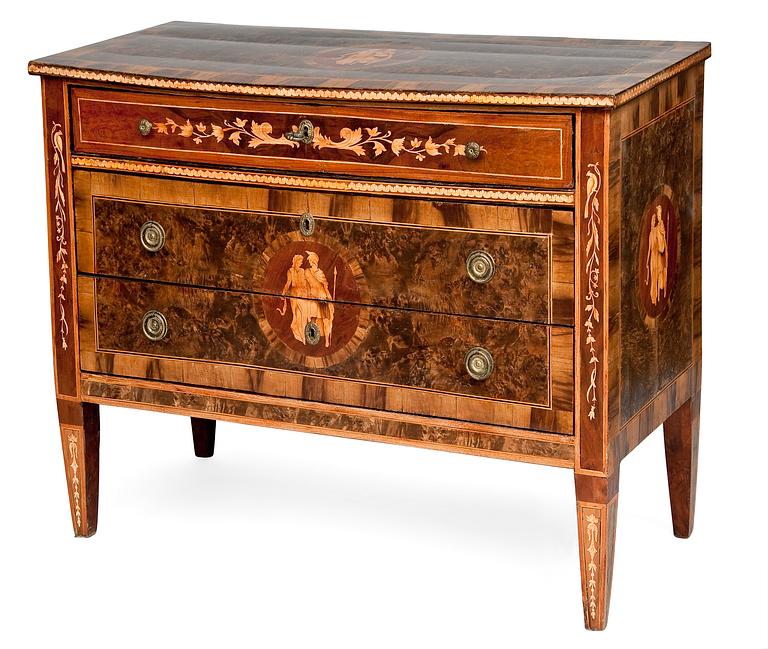 A CHEST OF DRAWERS.