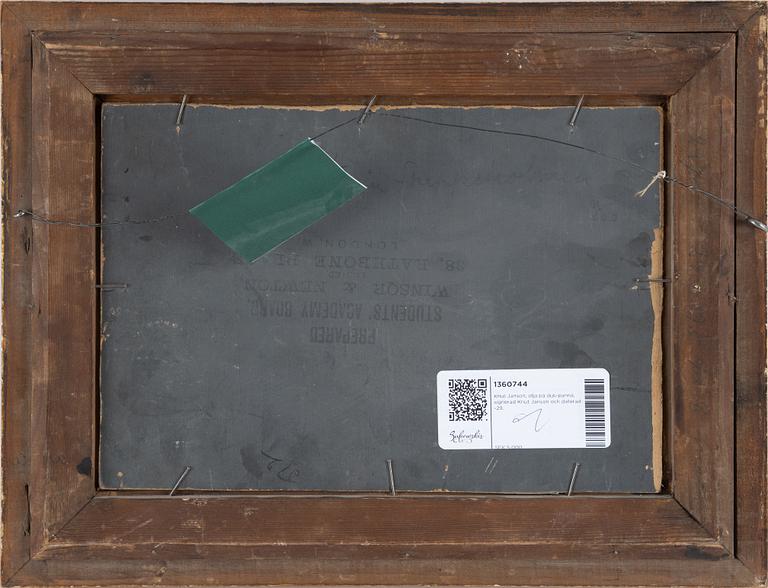 Knut Janson, oil on panel, signed and dated -29.