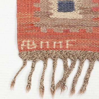 Märta Måås-Fjetterström, A carpet, "Röd grön äng", flat weave, ca 248 x 177,5 cm, signed AB MMF.