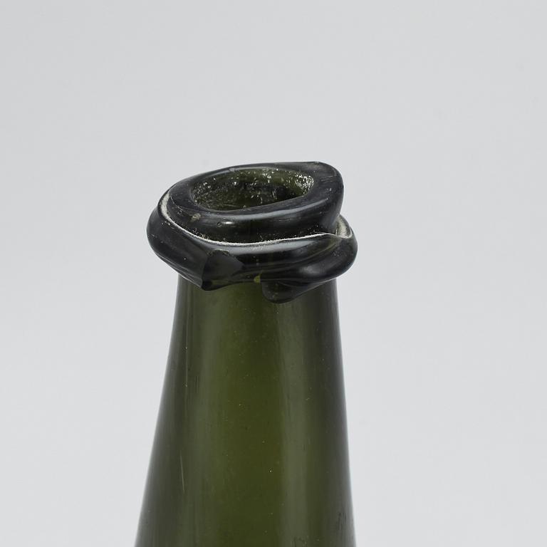 FLASKA, glas, Björknäs glasbruk, 1700-tal.