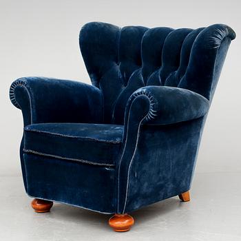 FÅTÖLJ, möjligen DUX, 1950-tal.