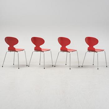 Arne Jacobsen, a set of four 'Myran' chairs, Fritz Hansen, Denmark, 1986.