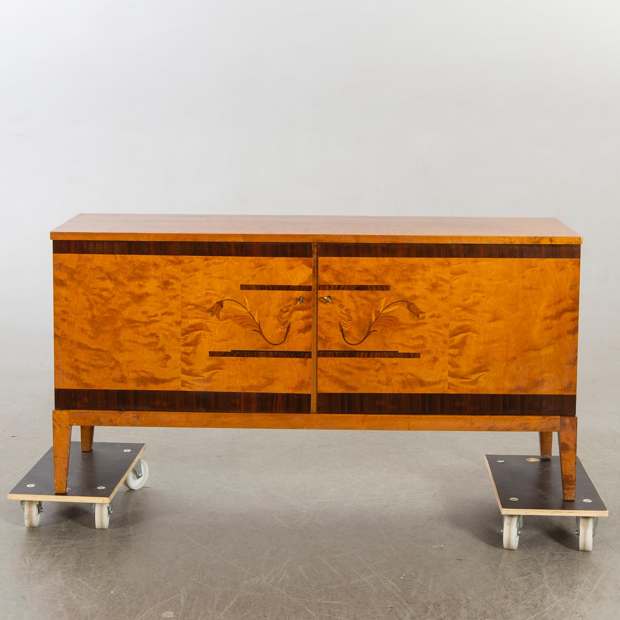 Sideboard Björk, Intarsia, 1930-40-tal.