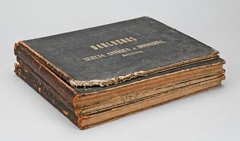 BÖCKER, 4 vol., E. Dhalberg, "Suecia antiqua & Hodierna", 1800-talets andra hälft.