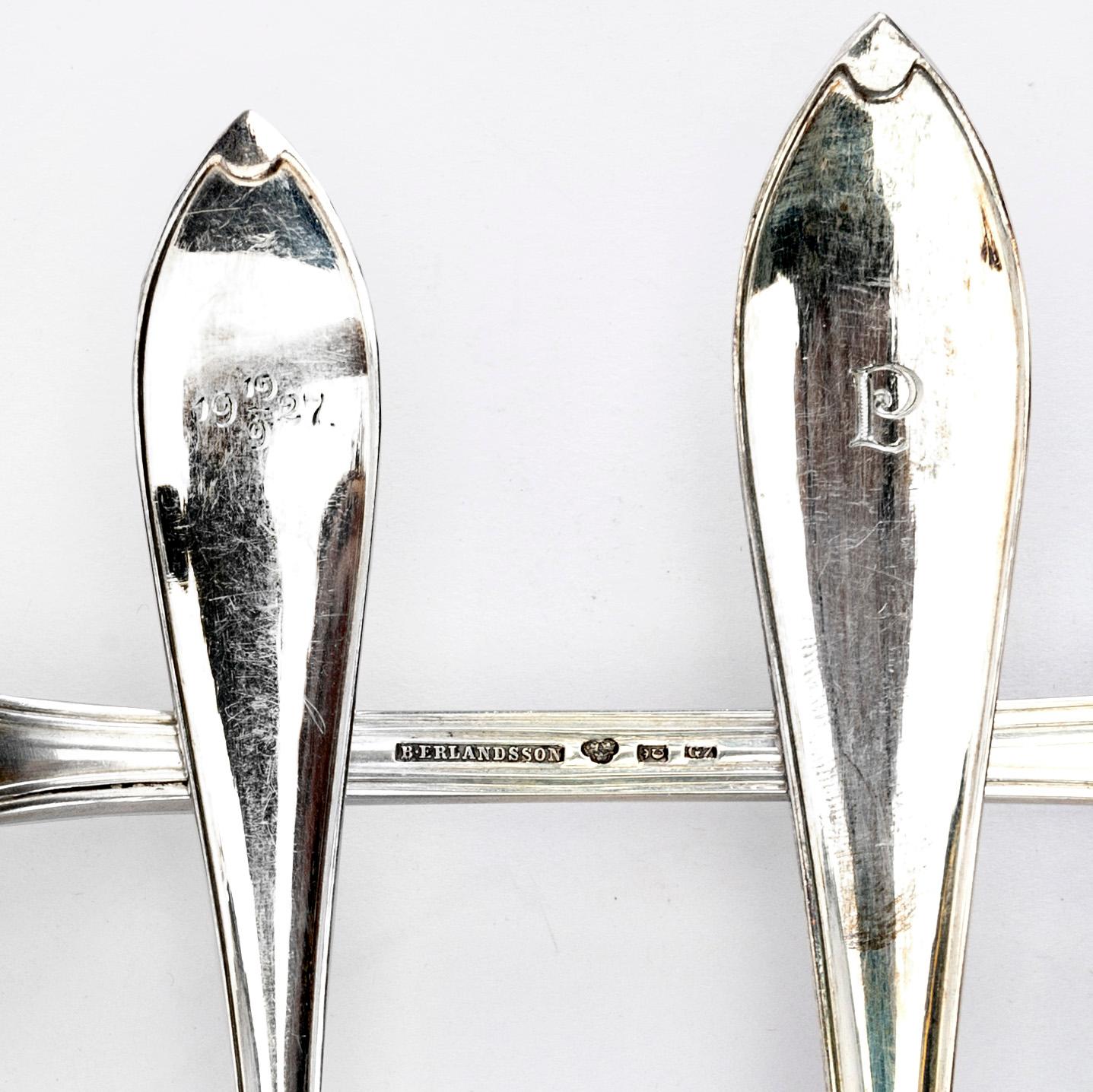 GAB skedar 25 st silver Stockholm 1927.